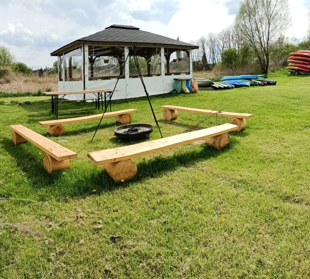 miejsce odpoczynku podczas spływu Nidą